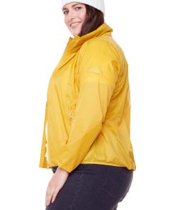 PELLY PLUS | WOMEN'S (RECYCLED) ULTRALIGHT WINDSHELL JACKET, YELLOW (PLUS SIZE)