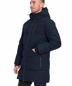 JASPER | MEN'S VEGAN DOWN (RECYCLED) PUFFER COAT, NAVY