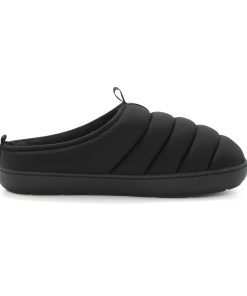 SEATON | INSULATED PUFFER SLIPPERS, BLACK