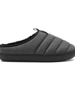 SEATON | INSULATED PUFFER SLIPPERS, GREY