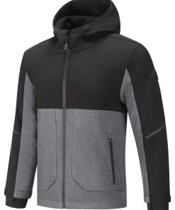 TOFINO JUNIOR | KID'S FLEECE LINED SOFTSHELL WINDBREAKER, DARK GREY