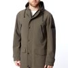 BANKS | MEN'S DRAWSTRING RAINCOAT, DARK OLIVE
