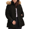 GLACIER PLUS | WOMEN'S VEGAN DOWN (RECYCLED) PARKA, BLACK (PLUS SIZE)