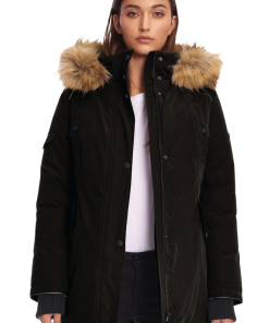 GLACIER | WOMEN'S VEGAN DOWN (RECYCLED) PARKA, BLACK