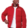 TUKTUT | MEN'S VEGAN DOWN (RECYCLED) PUFFER JACKET, DEEP RED