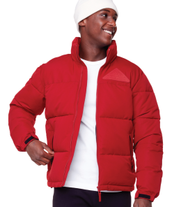 TUKTUT | MEN'S VEGAN DOWN (RECYCLED) PUFFER JACKET, DEEP RED