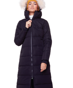 KLUANE | WOMEN'S VEGAN DOWN (RECYCLED) ULTRA LONG LENGTH PARKA, BLACK