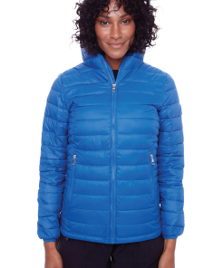 YOHO LADIES' | WOMEN'S VEGAN DOWN (RECYCLED) LIGHTWEIGHT PACKABLE PUFFER, COBALT