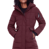 KOOTNEY | WOMEN'S VEGAN DOWN (RECYCLED) MID-LENGTH PARKA, GRAPE