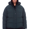 FORILLON PLUS | WOMEN'S VEGAN DOWN (RECYCLED) SHORT PUFFER JACKET, DEEP GREEN (PLUS SIZE)