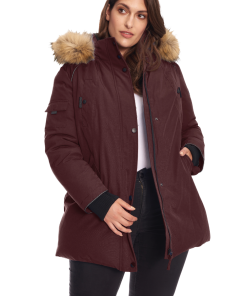 GLACIER PLUS | WOMEN'S VEGAN DOWN (RECYCLED) PARKA, GRAPE (PLUS SIZE)