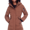 KOOTNEY | WOMEN'S VEGAN DOWN (RECYCLED) MID-LENGTH PARKA, MAPLE