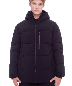 BANFF | MEN'S VEGAN DOWN (RECYCLED) PUFFER JACKET, BLACK