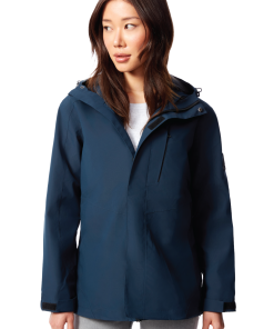 TAHSIS | WOMEN'S WATERPROOF RAIN JACKET, NAVY